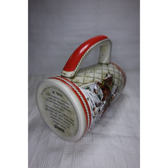 Budweiser 1985 Collectible Holiday Stein Clydesdale A Series Limited Edition - Picture 11 of 11